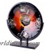 JasmineArtGlass Round Decorative Platter with Metal Stand JASG1010